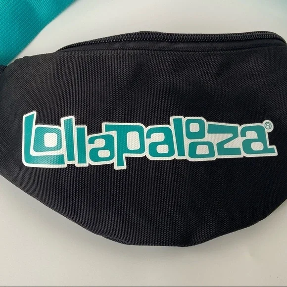 Lollapalooza Fanny Pack Concert Fanny Pack Festival Bag Sling Bag Blue Black - Picture 2 of 11